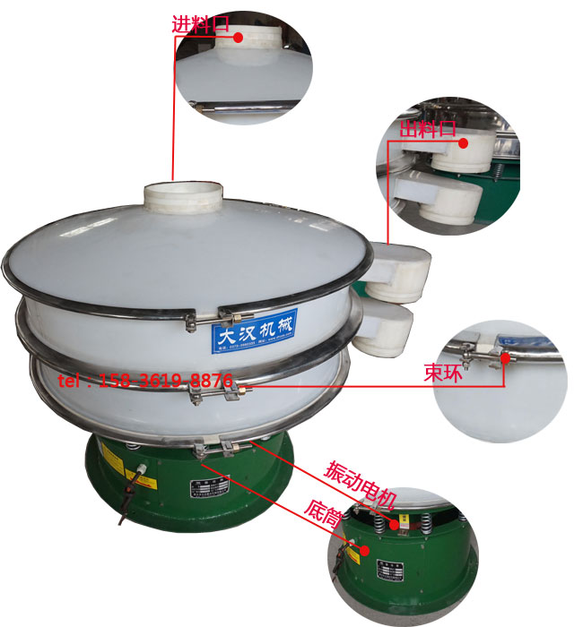 1000型防腐塑料旋振篩細(xì)節(jié)圖 1000型防腐塑料旋振篩細(xì)節(jié)圖