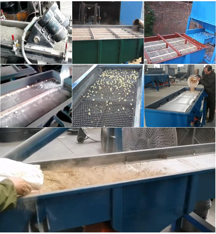 直線振動(dòng)篩，石子，沙子，砂石等物料使用現(xiàn)場(chǎng)圖