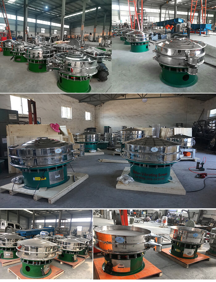 展示廳展示旋振篩，批量展示不銹鋼振動篩，包裝氣體保護(hù)振動篩，批量展示碳鋼旋振篩